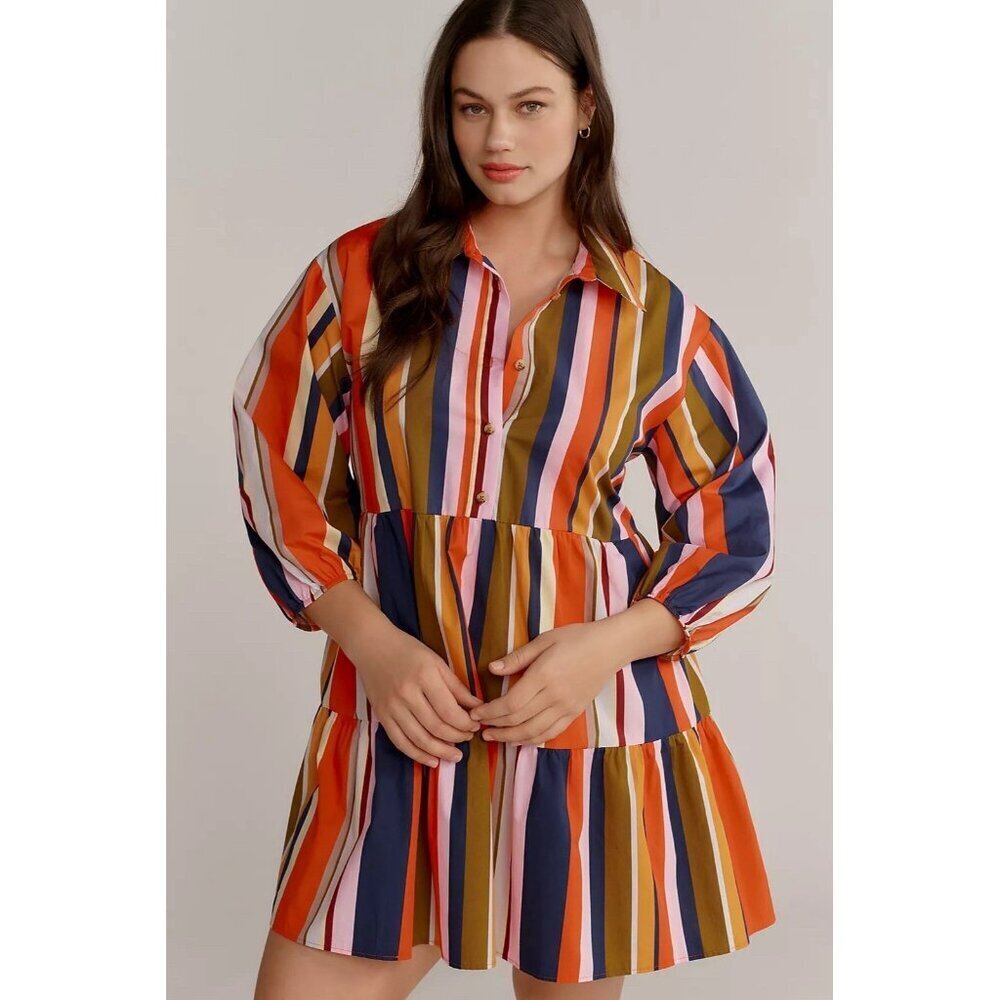 NWT Size 3X - The Bettina Shirt Dress by Maeve: Mini Edition
